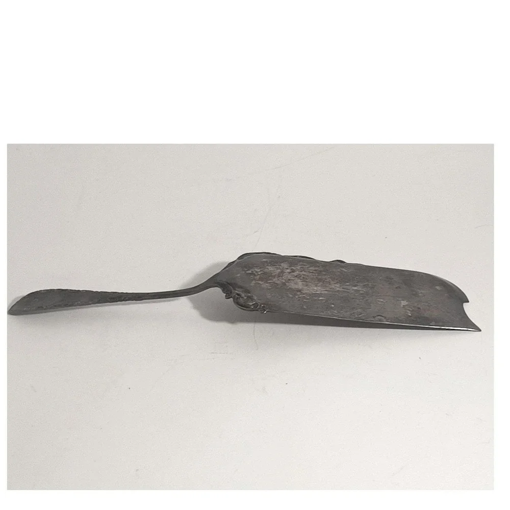 Vintage Silverplate Columbia by 1847 Rogers Silver Plate Crumber Monogrammed 12